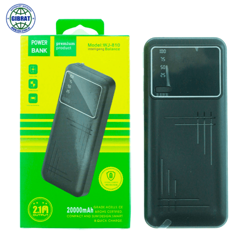 Портативная зарядка Power bank 20000 mAh WJ-810.