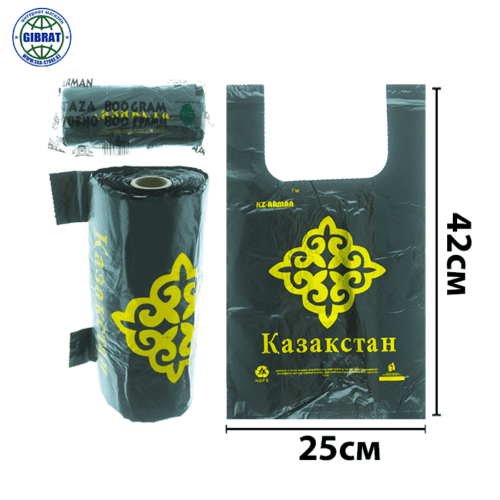 Пакет/Майка "Казахстан", 3-нан/250*420мм, 800гр, в мешке-40шт.