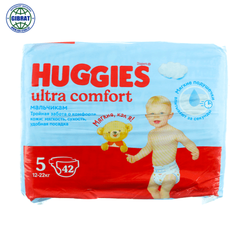 Подгузники HUGGIES, размер-5, в упаковке-42шт.